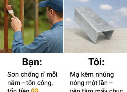 Các lỗi vận hành thường gặp trong quy trình mạ kẽm nhúng nóng và cách khắc phục
